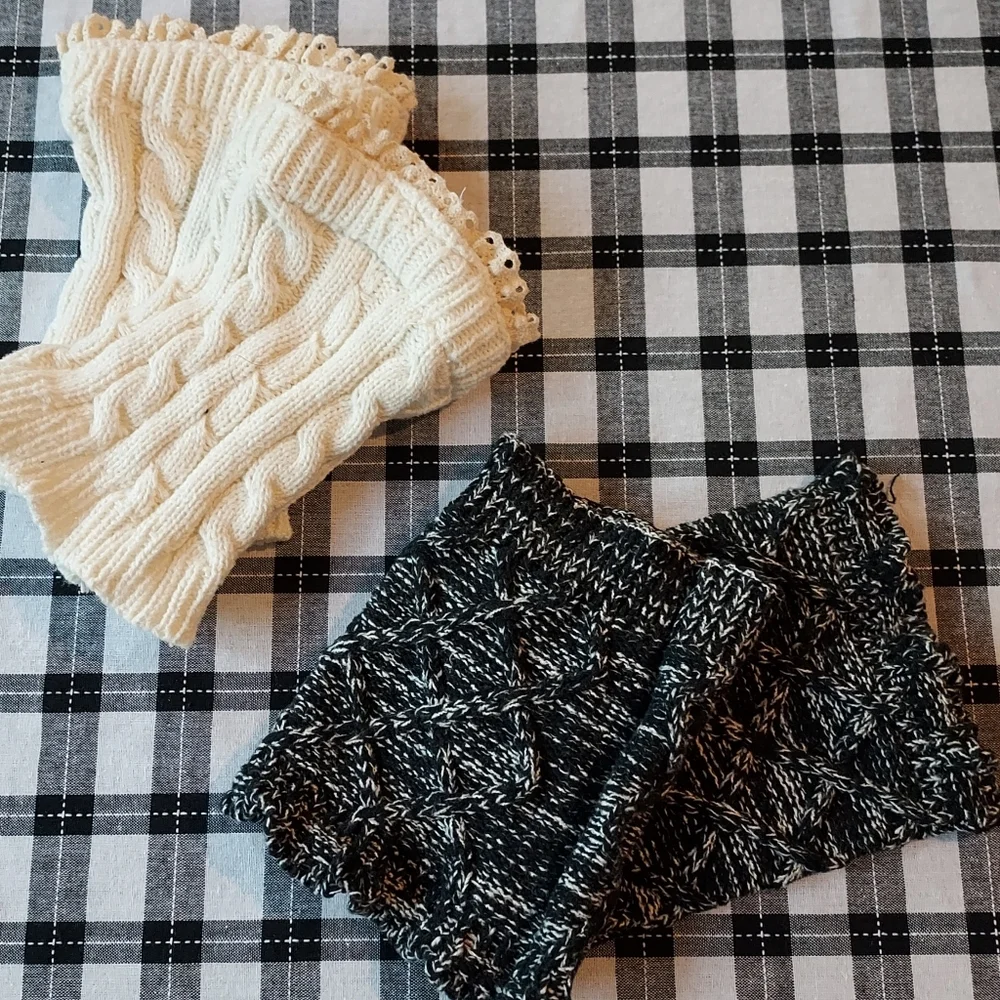 Boot Cuffs Socks Warmers - 2 Pair